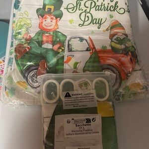 St. Patrick's Day shower curtain and rugs toilet lid cover